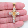 Radiant Cross Necklace in White — necklace for women