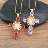 Radiant Cross Necklace — styled necklace, spiritual jewelry for women