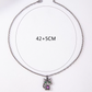 Whimsical Dreams Purple Heart Necklace — styled necklace, elegant jewelry for women