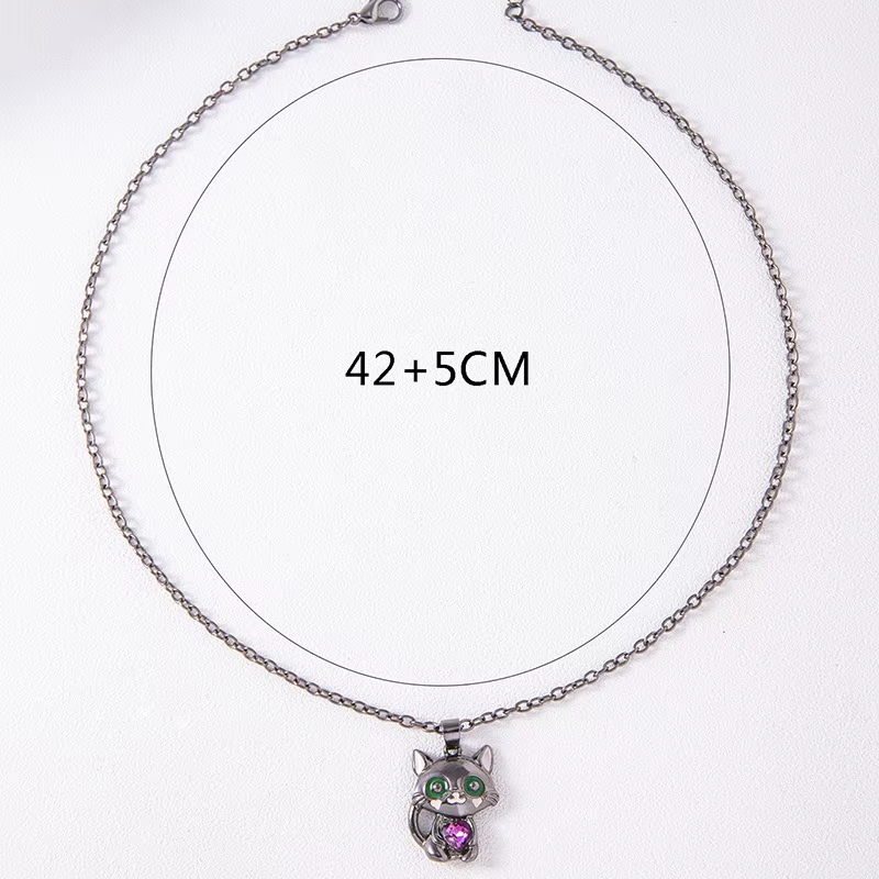 Whimsical Dreams Purple Heart Necklace — styled necklace, elegant jewelry for women