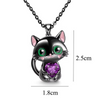 Whimsical Dreams Purple Heart Necklace — styled necklace, elegant jewelry for women
