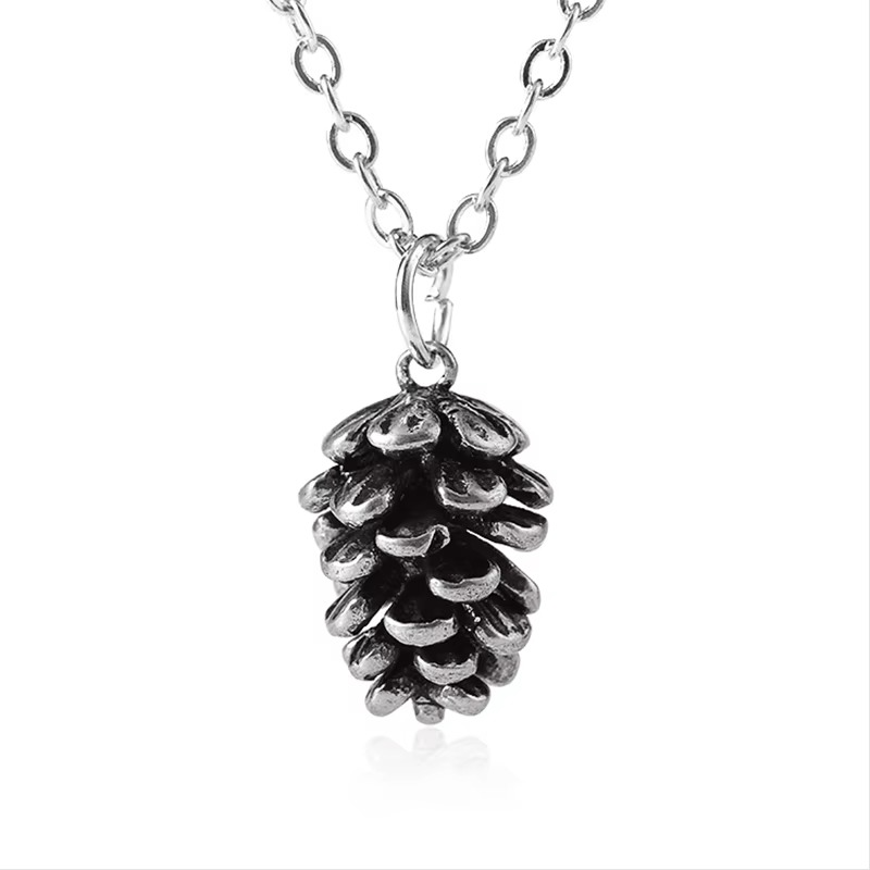 The Forest Pinecone Necklace in Silver — necklace for women