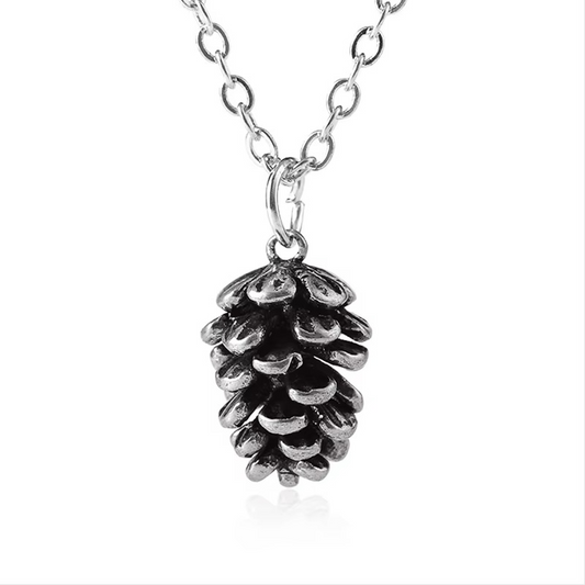 The Forest Pinecone Necklace in Silver — necklace for women