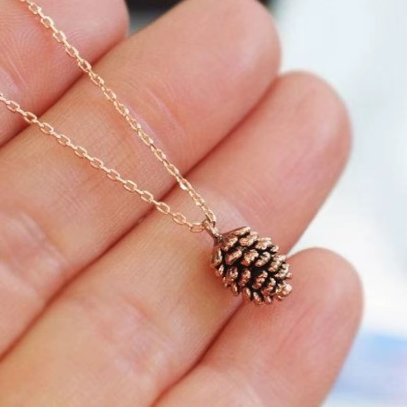 The Forest Pinecone Necklace — styled necklace, jewelry for women
