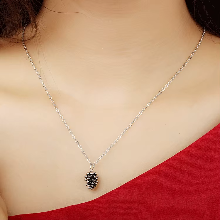 The Forest Pinecone Necklace — styled necklace, jewelry for women
