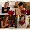 The moment she reads the card