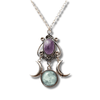 Triple Moon Goddess Necklace - Sphere Standouts
