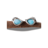 Turquoise Bird Charm Earrings - Sphere Standouts