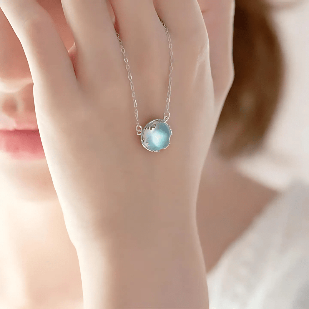 Twilight Glow Moonstone Necklace - Sphere Standouts