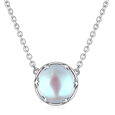 Twilight Glow Moonstone Necklace - Sphere Standouts