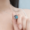 Twilight Glow Moonstone Necklace - Sphere Standouts
