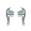 Vibrant Hummingbird Bliss Earrings - Sphere Standouts