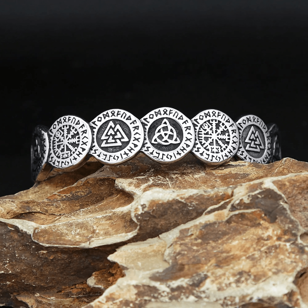 Vikings Valknut Compass Bracelet - Sphere Standouts