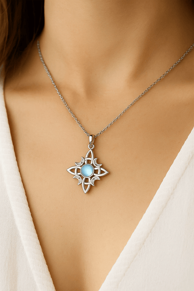 Witches Knot Moonstone Necklace - Sphere Standouts