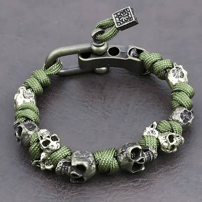 WorldNorse Skull Paracord Bracelet - Sphere Standouts