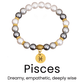 Zodiac Bracelet with Shell Beads - Sphere Standouts