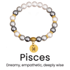 Zodiac Bracelet with Shell Beads - Sphere Standouts